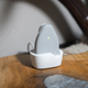 At the end of each day, we dock the Jiobit by the front door where the stroller parks.